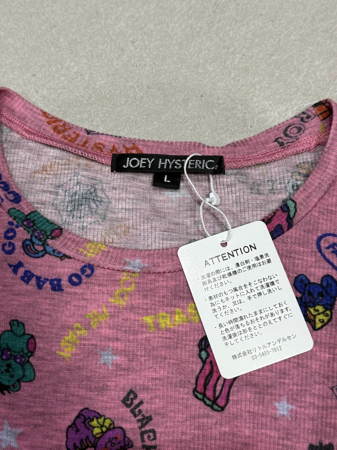 히스테릭 글래머 아카이브 귀여운 패턴 롱슬리브 새 상품 상품이미지4