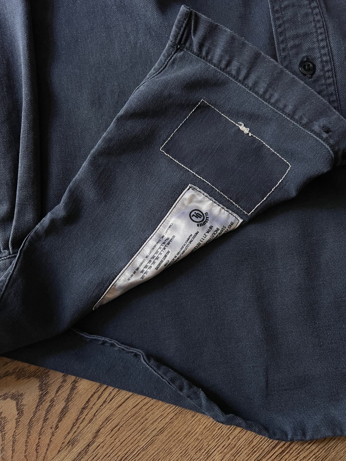 [2XL]칼하트FR USA 2포켓 다크네이비 워크 셔츠 상품이미지5