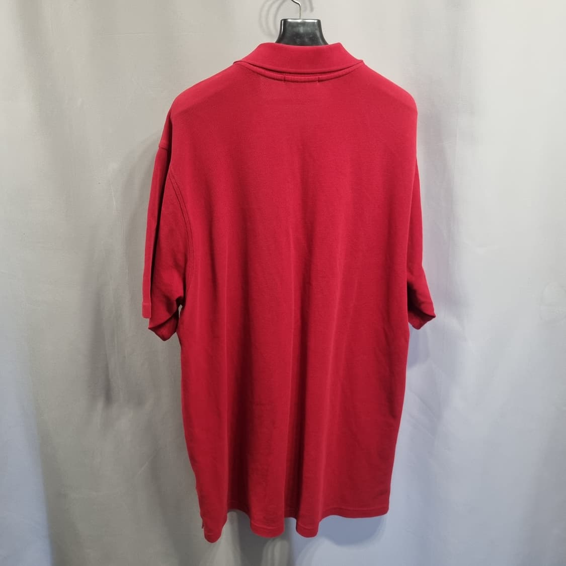 버버리 레드 반팔 카라 티셔츠 상품이미지2