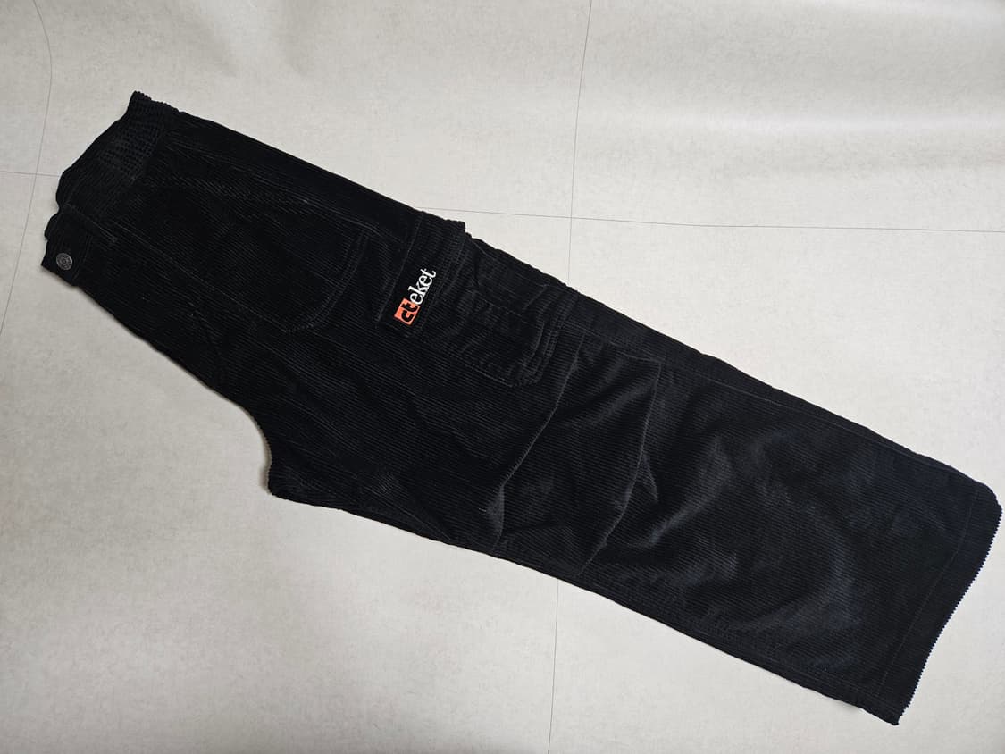 테켓 코듀로이 팬츠 M 블랙  상품이미지5