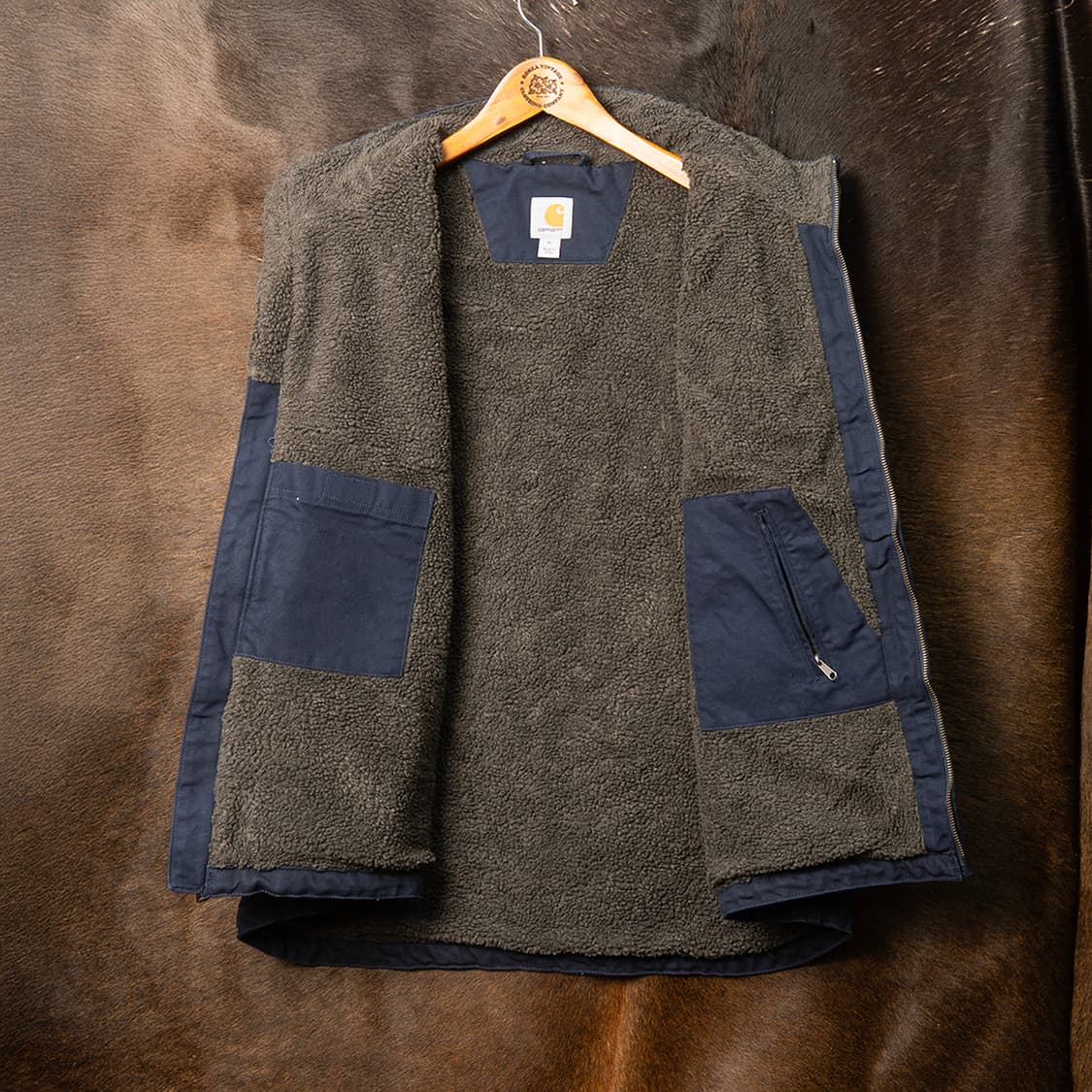 [120] 칼하트 104277 모크넥 쉐르파라이닝 덕캔버스 워크 베스트  상품이미지9