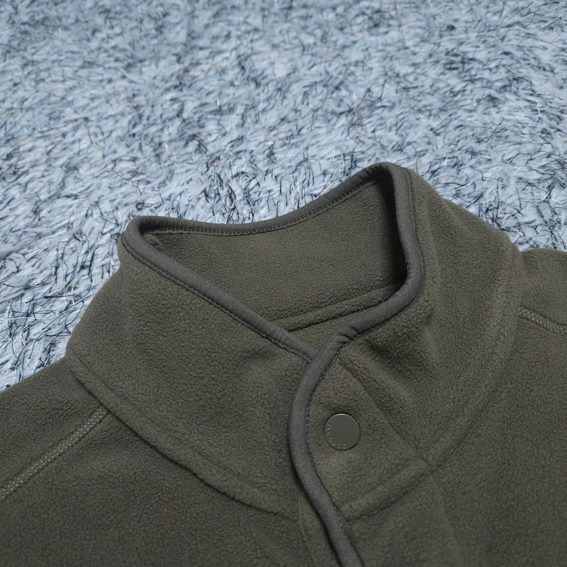 일꼬르소) M 남자 오버핏 뽀글이맨투맨 단추반집업 / 왕눈이샵 상품이미지8