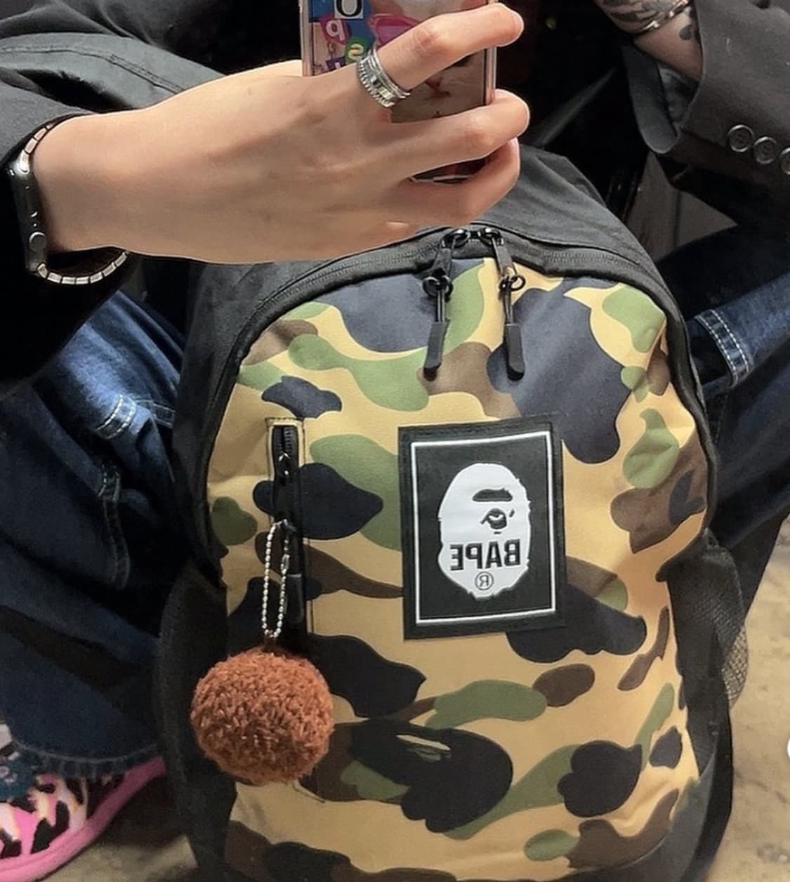 베이프 가방 백팩 (키링 포함) 새상품 정품 상품이미지3