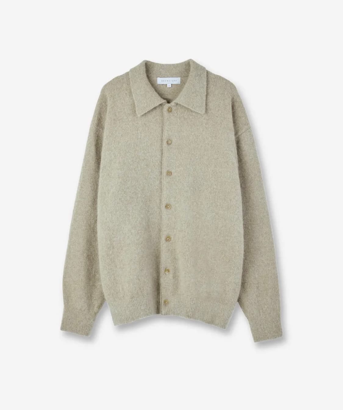 [3] 브라운야드 알파카 카라 가디건 상품이미지1