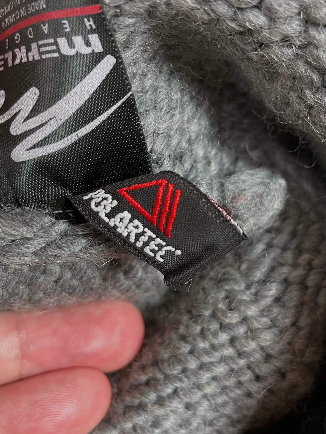 택포) 90s Made Canada 빈티지 패턴 니트 숏 비니 모자 상품이미지2