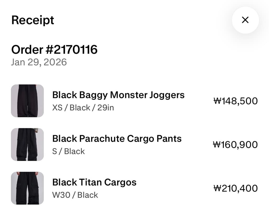 제이디드런던 카고팬츠 신상 상품이미지3