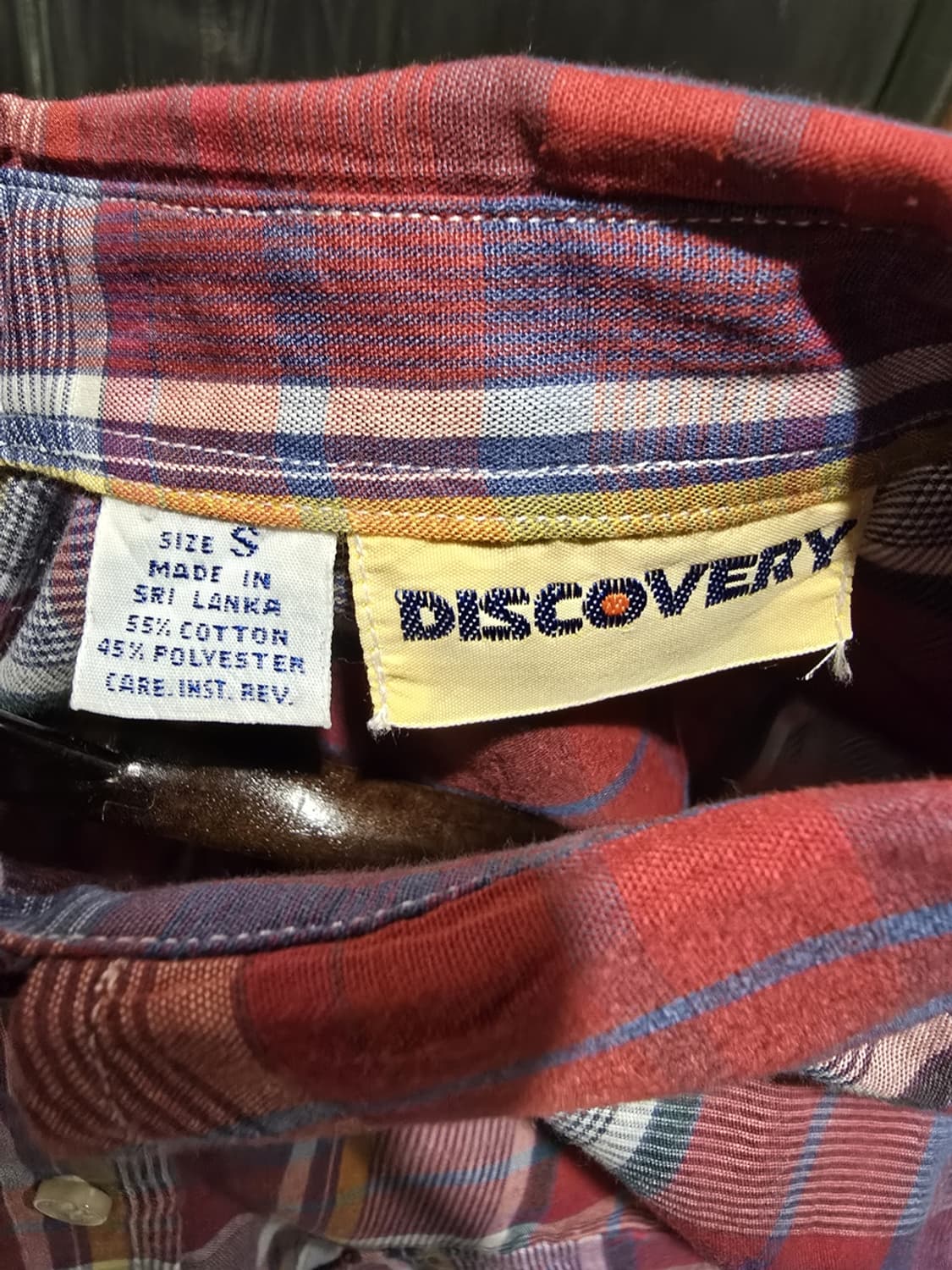 80s Discovery Red Plaid Shirt 상품이미지4