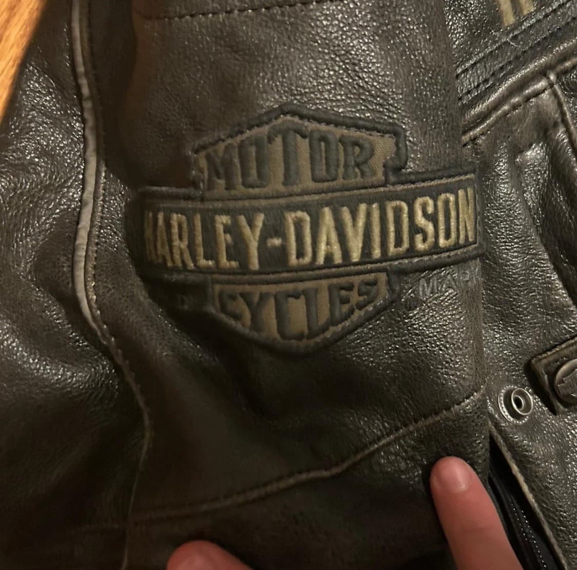 할리데이비슨 패싱 링크 트리플 벤트 가죽 자켓 상품이미지4