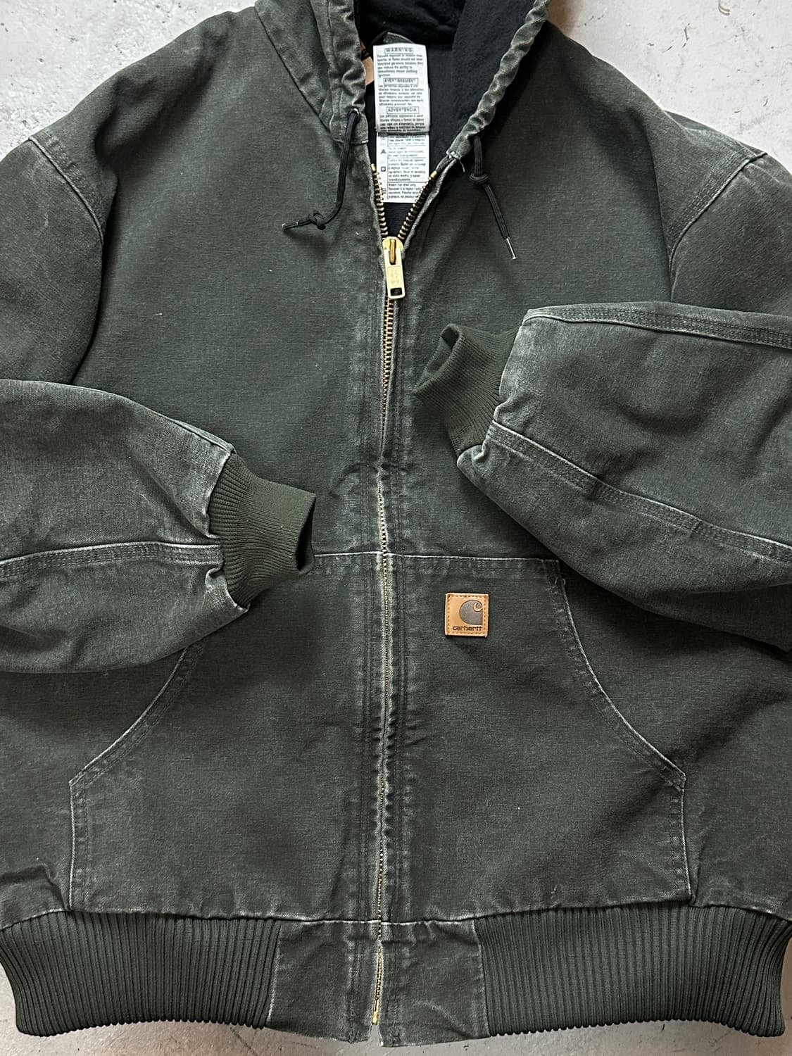 00's OG 칼하트 J130 액티브 자켓 칼하트 MOS 모스그린 상품이미지8