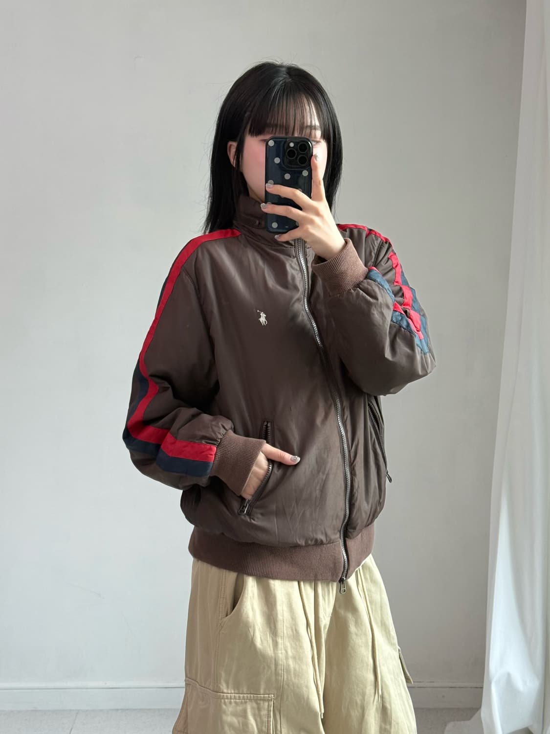 폴로 브라운 투웨이 자켓 상품이미지2