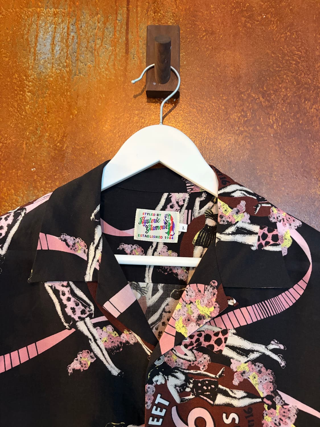 90s Hysteric Glamaour 히스테릭글래머 오픈칼라셔츠 상품이미지2