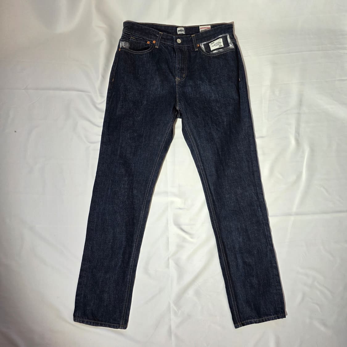 [34]에비수 핸드크레프트 생지 데님 팬츠 상품이미지2