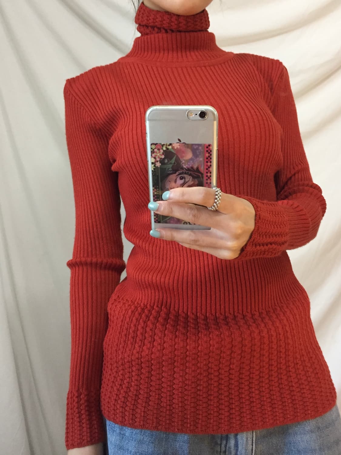 골지 디테일 목폴라 상품이미지3