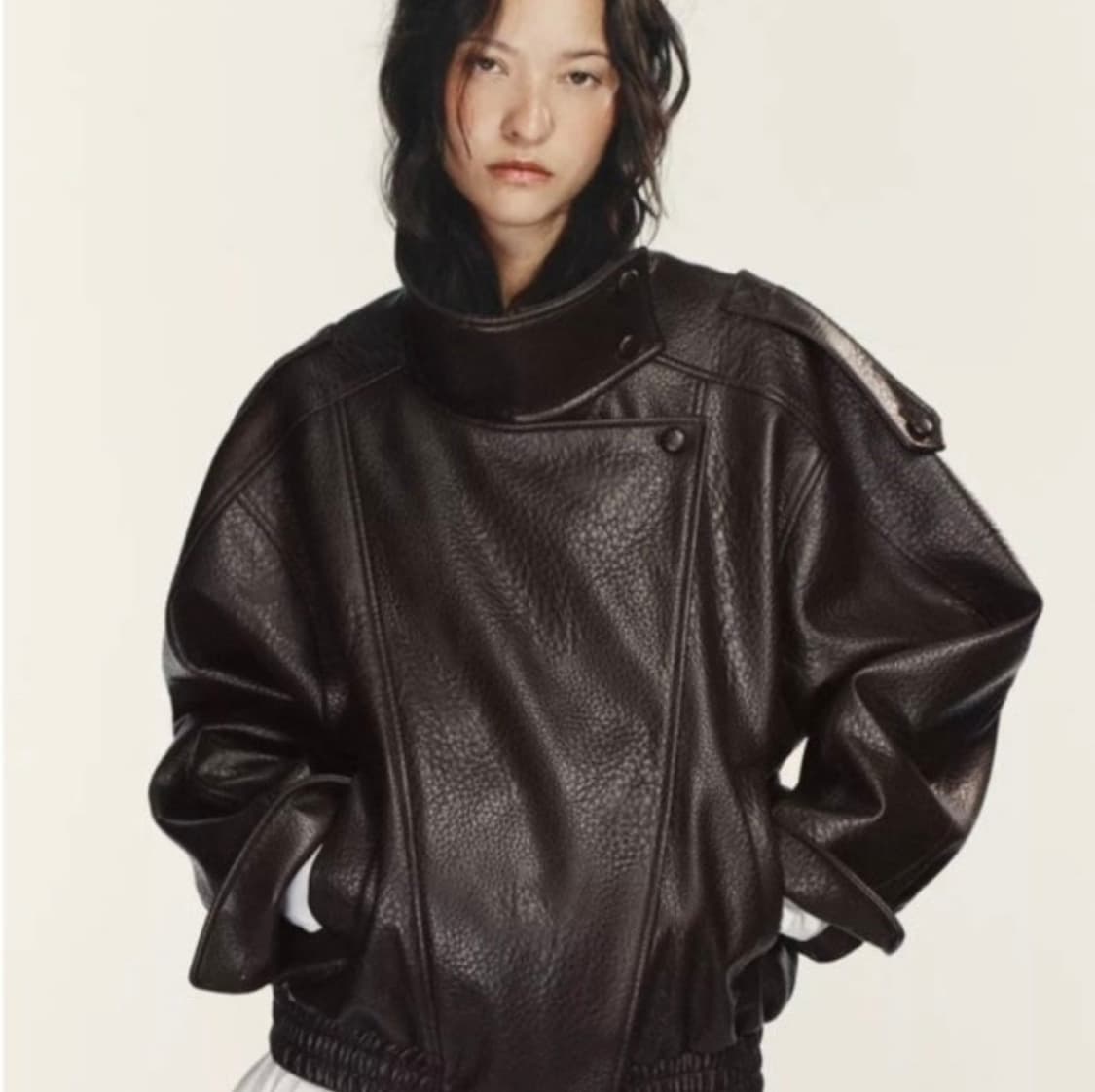 자라 레더자켓 상품이미지1
