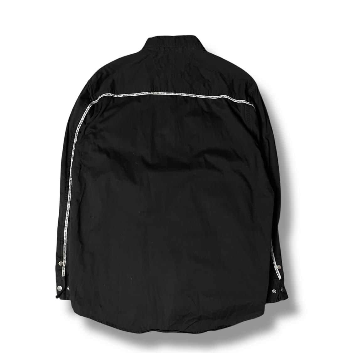 할리데이비슨 사이드로고 투포켓 블랙 버튼 셔츠 상품이미지2