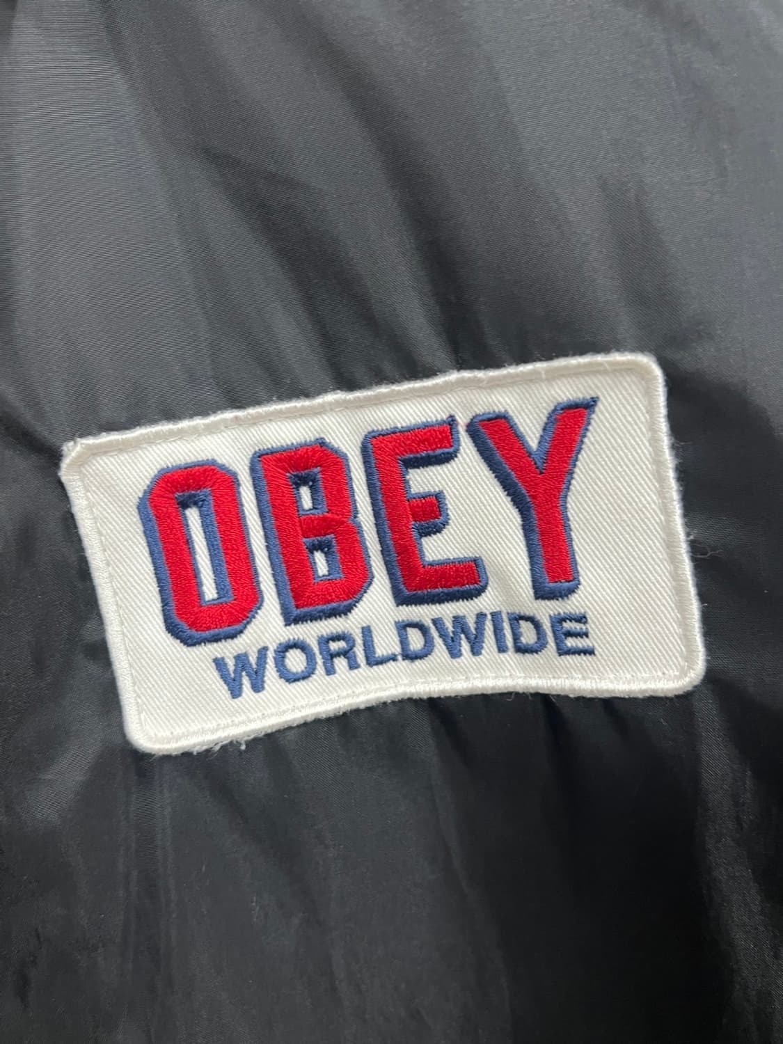 오베이 레터링 로고 나일론 바람막이 코치 자켓 상품이미지4