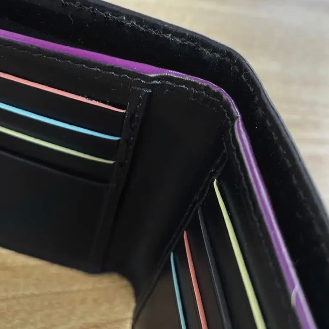[정품] PAUL SMITH 폴스미스 레인보우 엣지코트 소가죽 반지갑 상품이미지5