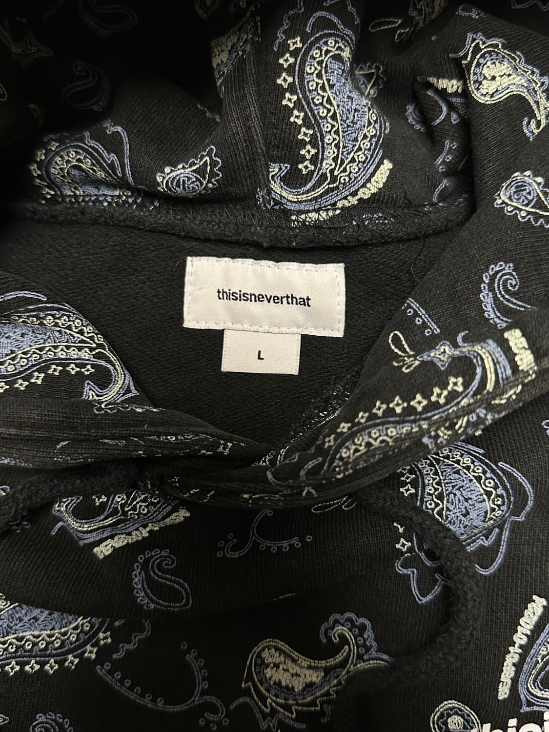 디스이즈네버댓 페이즐리 후드티 L 상품이미지4