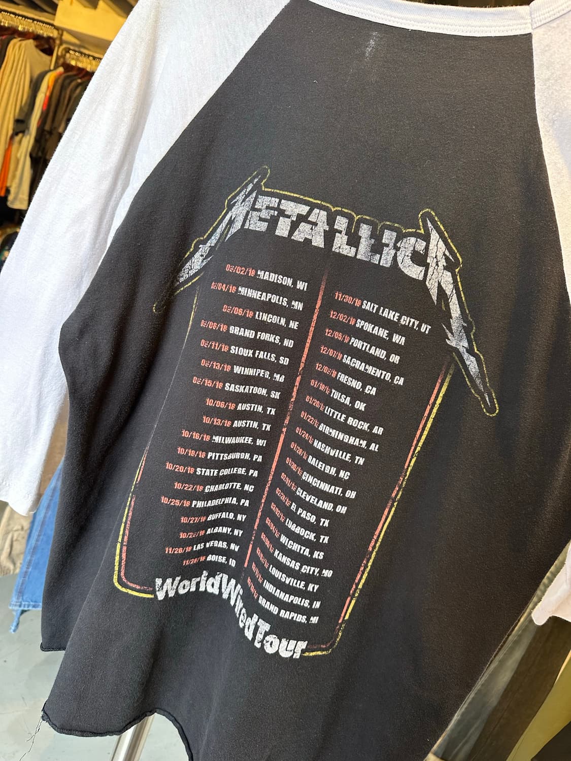 메탈리카 락밴드 프린팅 티셔츠 상품이미지7