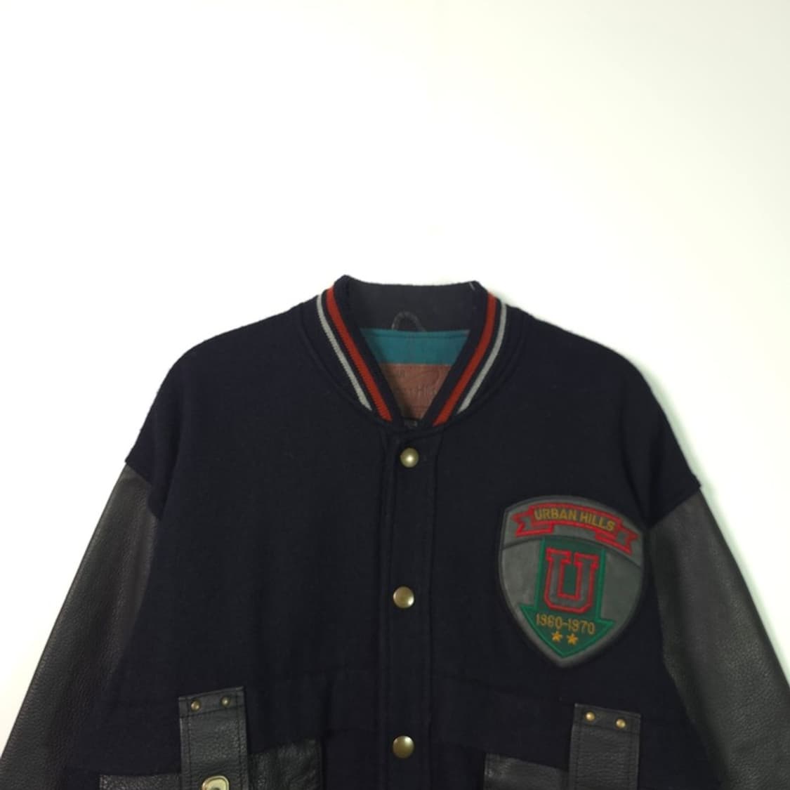 Urban Hills 울&레더 바시티 자켓 Tokyo Japan 빈티지 상품이미지3