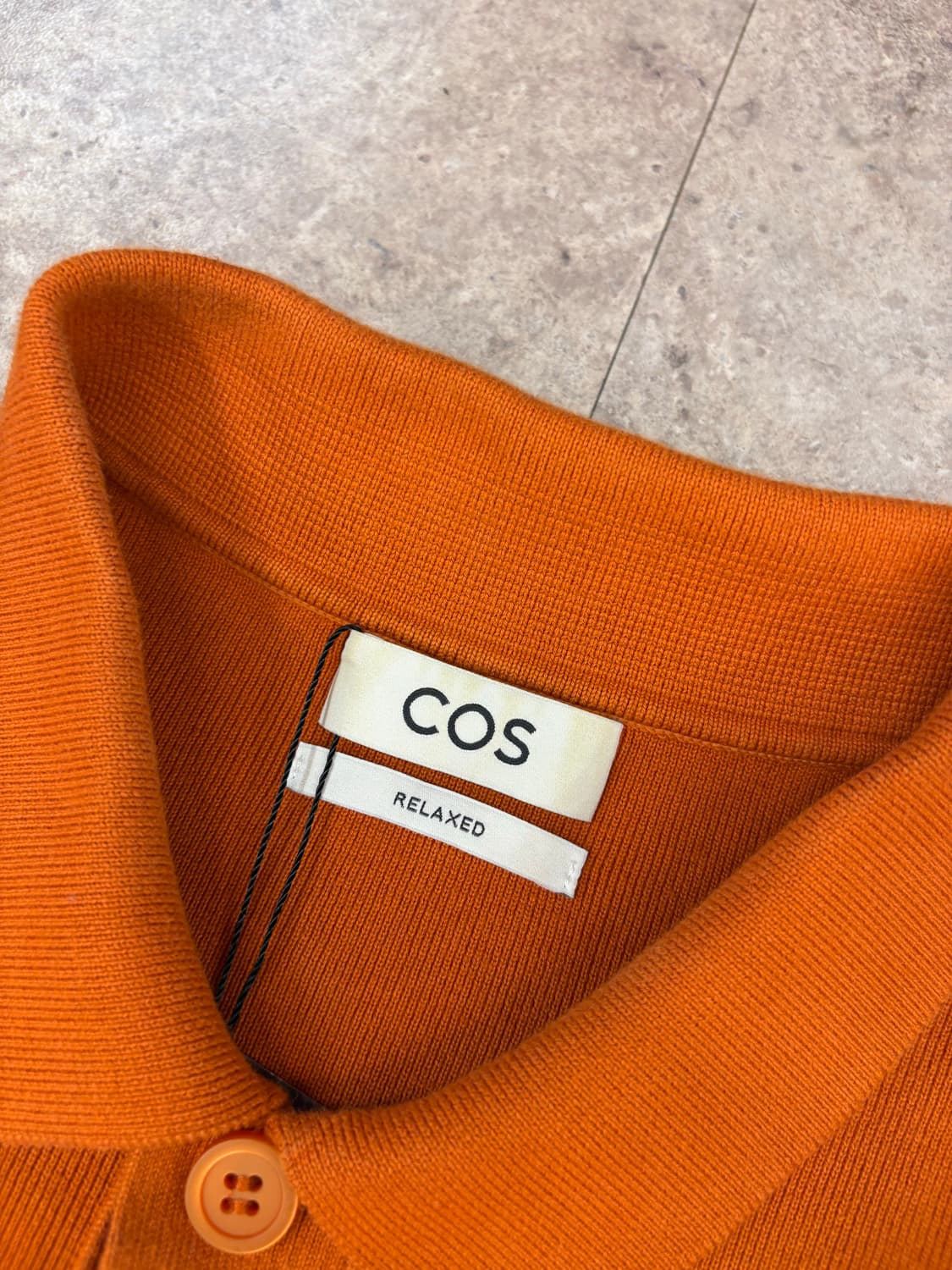 COS 오렌지 긴팔 카라티 #csz146 상품이미지3