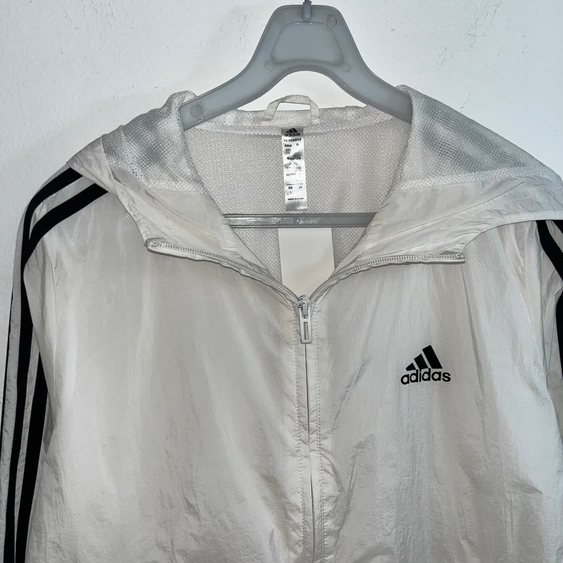 Adidas white windbreaker 상품이미지5