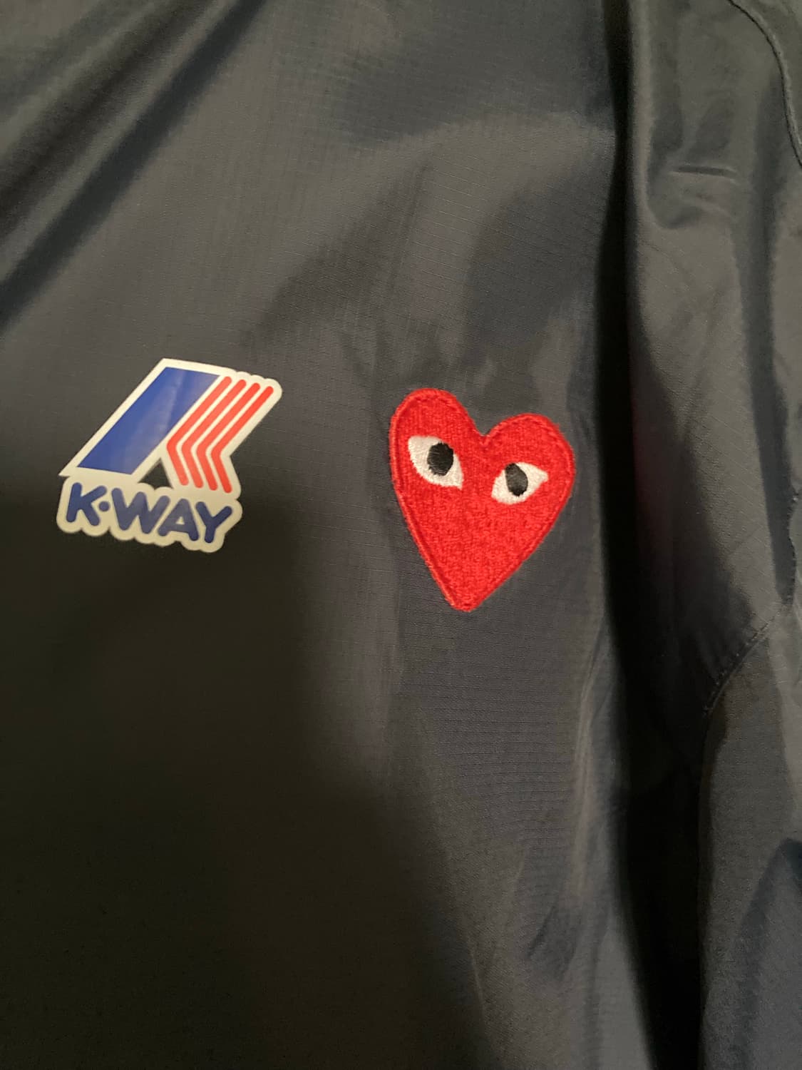 꼼데가르송X까웨이 레인자켓 네이비 XL 상품이미지2