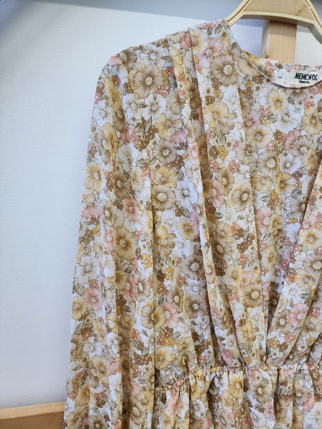 일본빈티지 플라워 패턴 원피스 상품이미지2