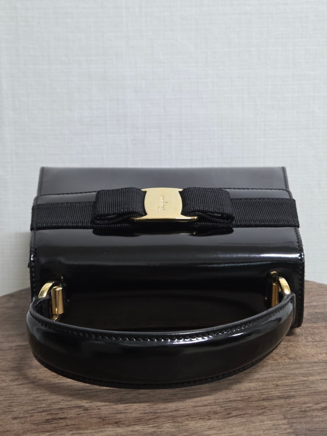 살바토레 페라가모 빈티지 바라 보우 탑핸들 백 (정품) 상품이미지5