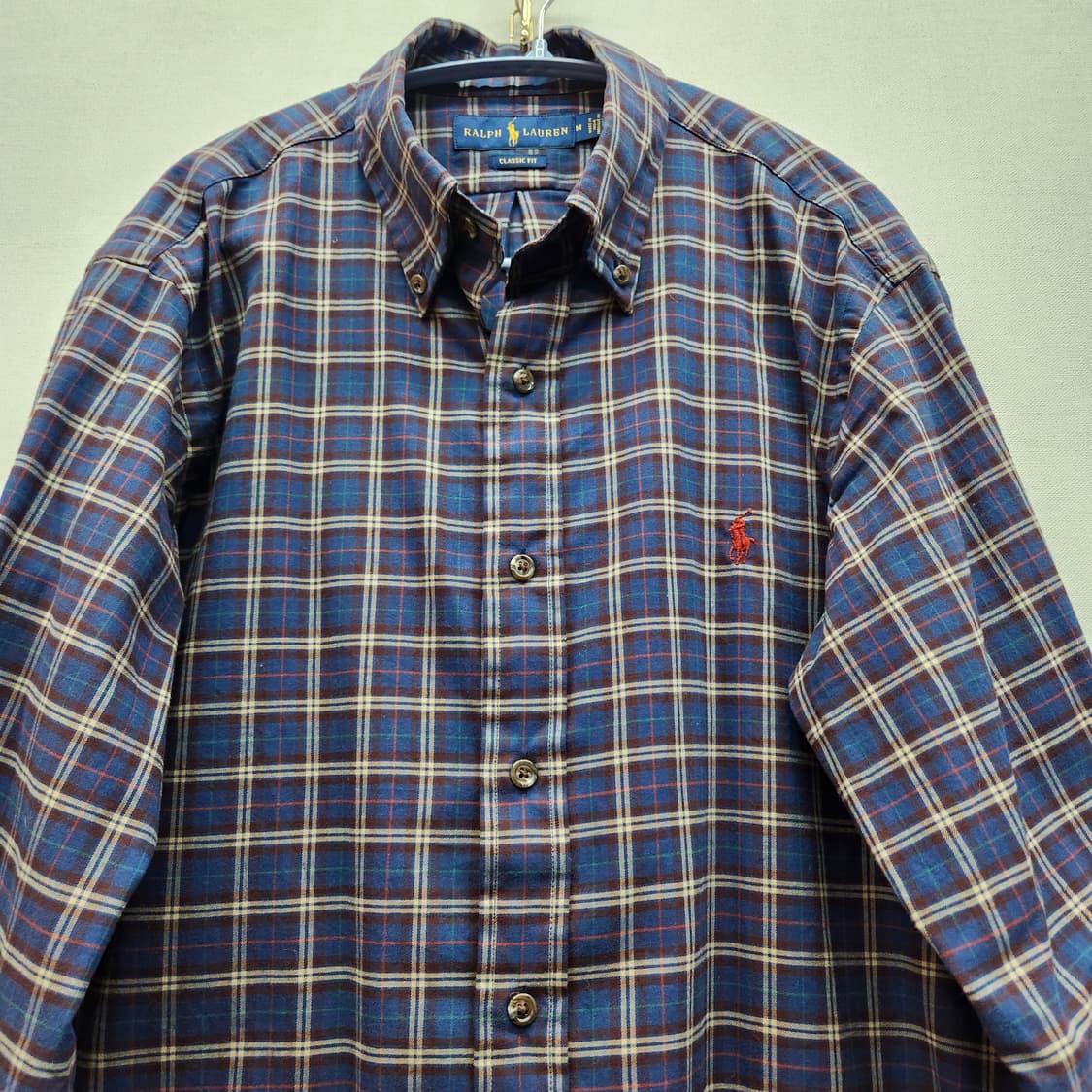 폴로랄프로렌 로고 체크 셔츠 M(XL) 상품이미지2