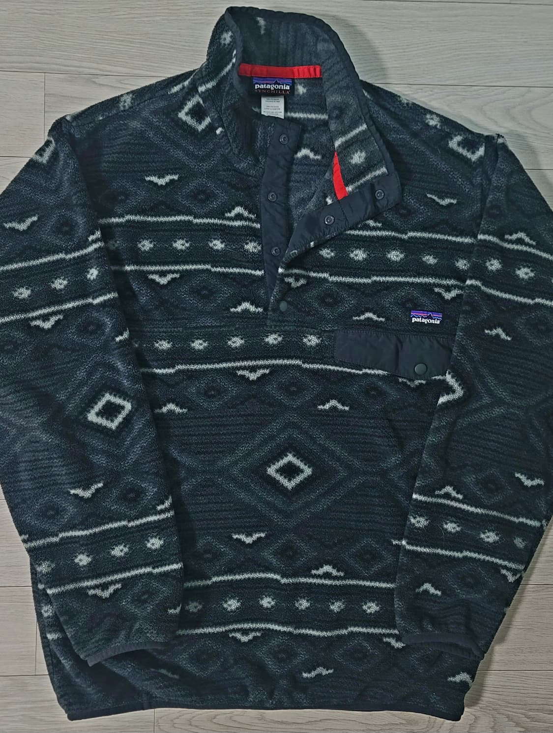 [M] <상태최상> 파타고니아 신칠라 라이트웨이트 아즈텍 블랙그레이 상품이미지1