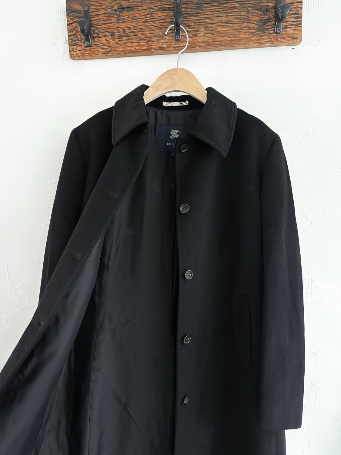 Burberry 버버리 블랙 싱글 브레스트 코트 상품이미지4