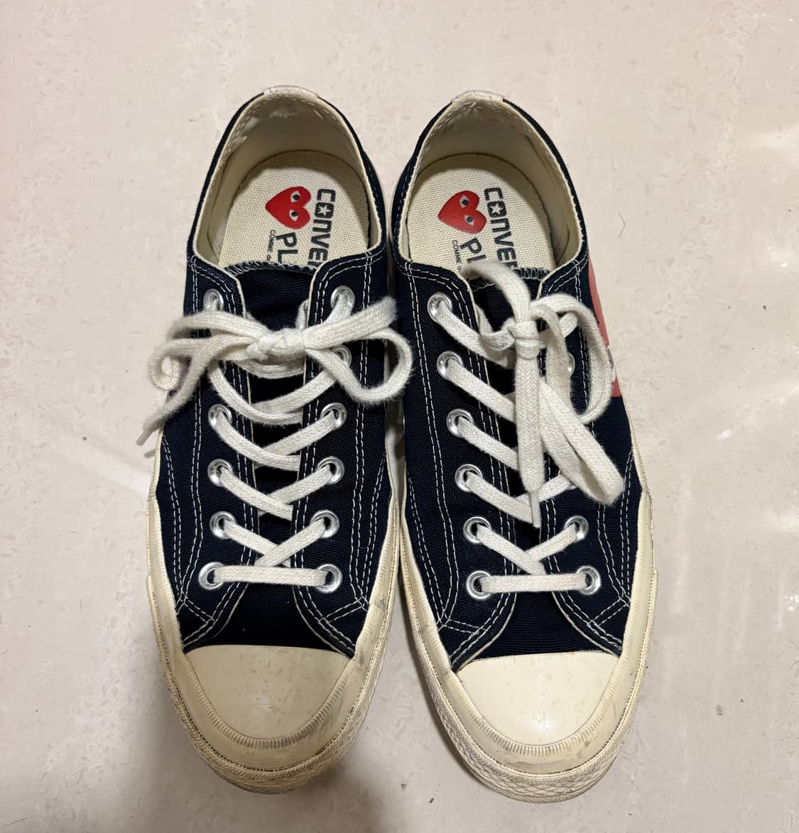 꼼데가르송 컨버스 로우 블랙 255(40) 상품이미지1