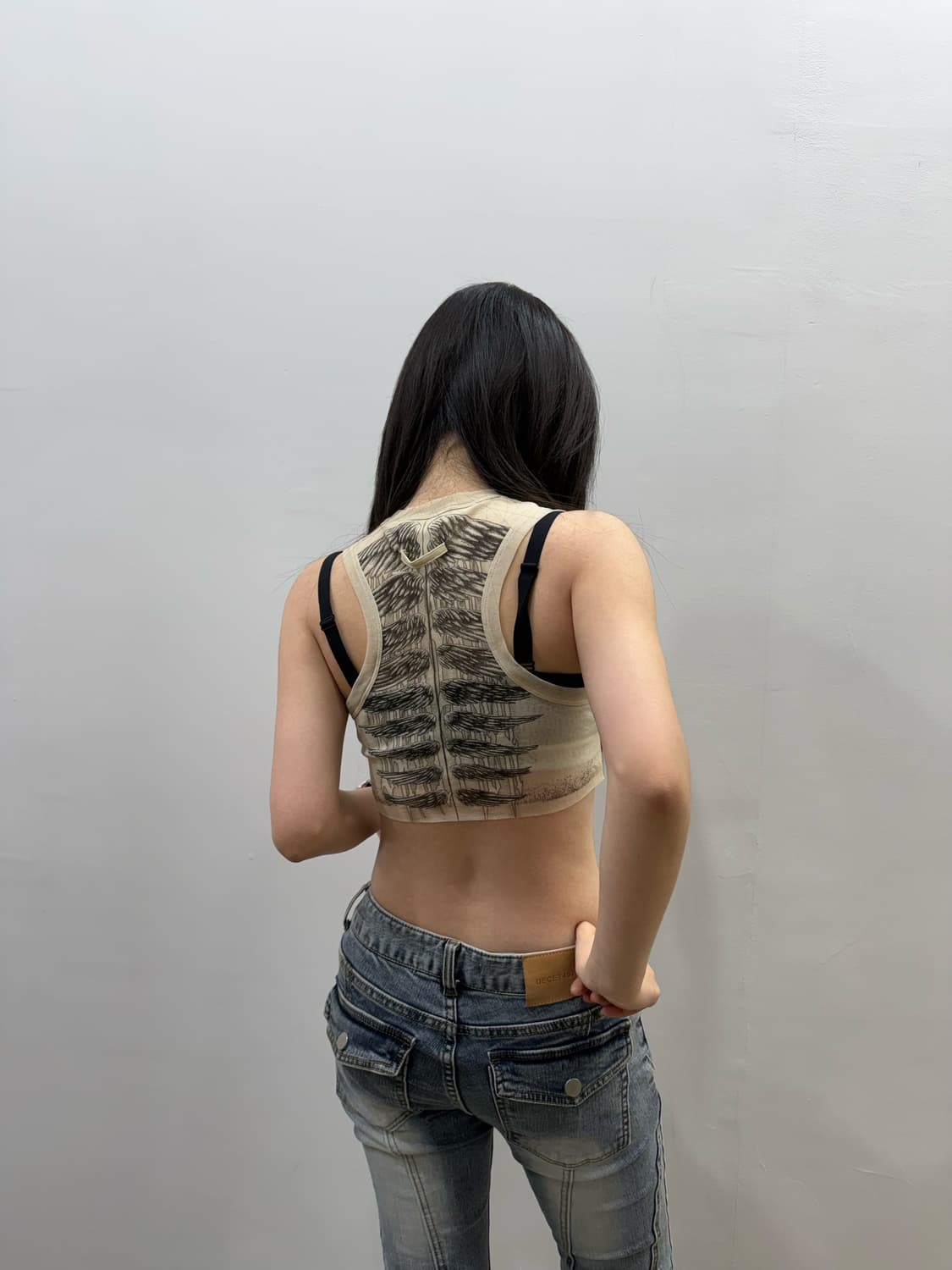 장 폴 고티에 25S/S 마리니에르 타투 크롭 슬리브리스 상품이미지1