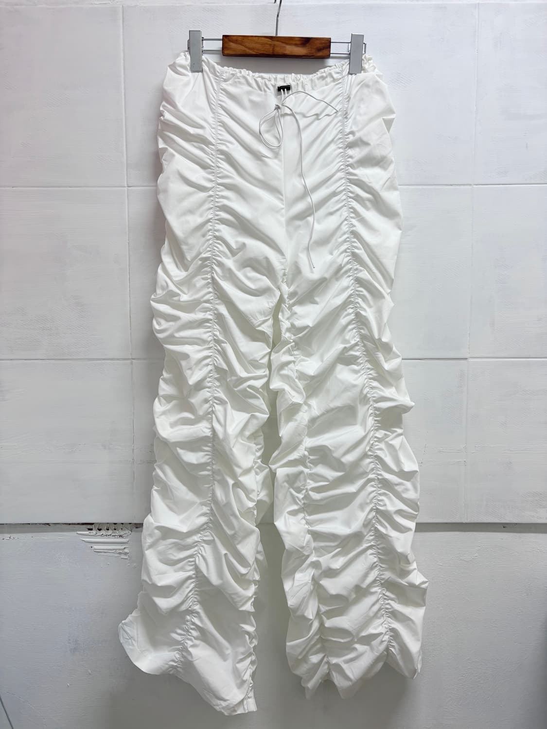 SHEIN Y2K 펑키 화이트 셔링 팬츠  상품이미지1