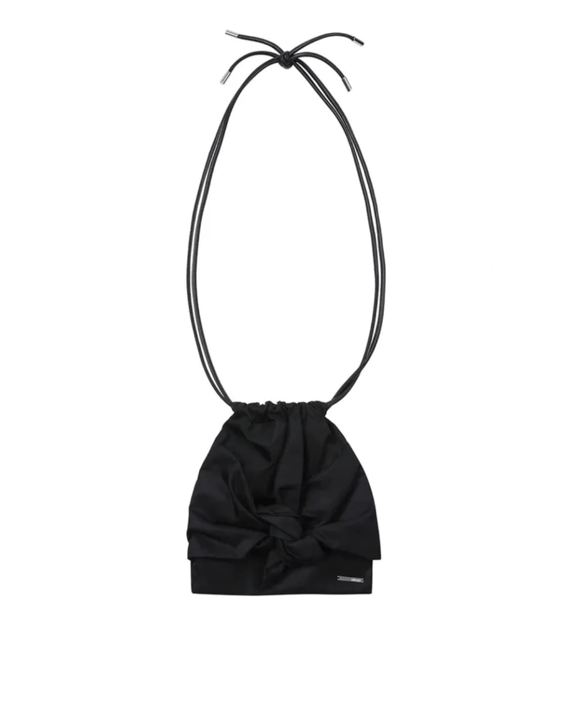 미세키서울 가방 Tie-up mini drawstring bag BLAC 상품이미지3