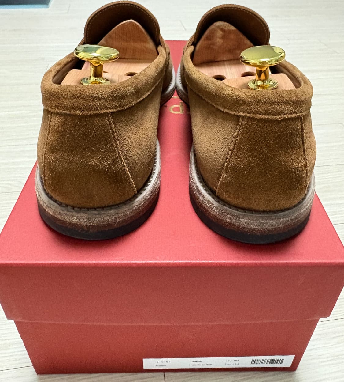 그라더스 로퍼01 스웨이드 브라운 265 상품이미지4