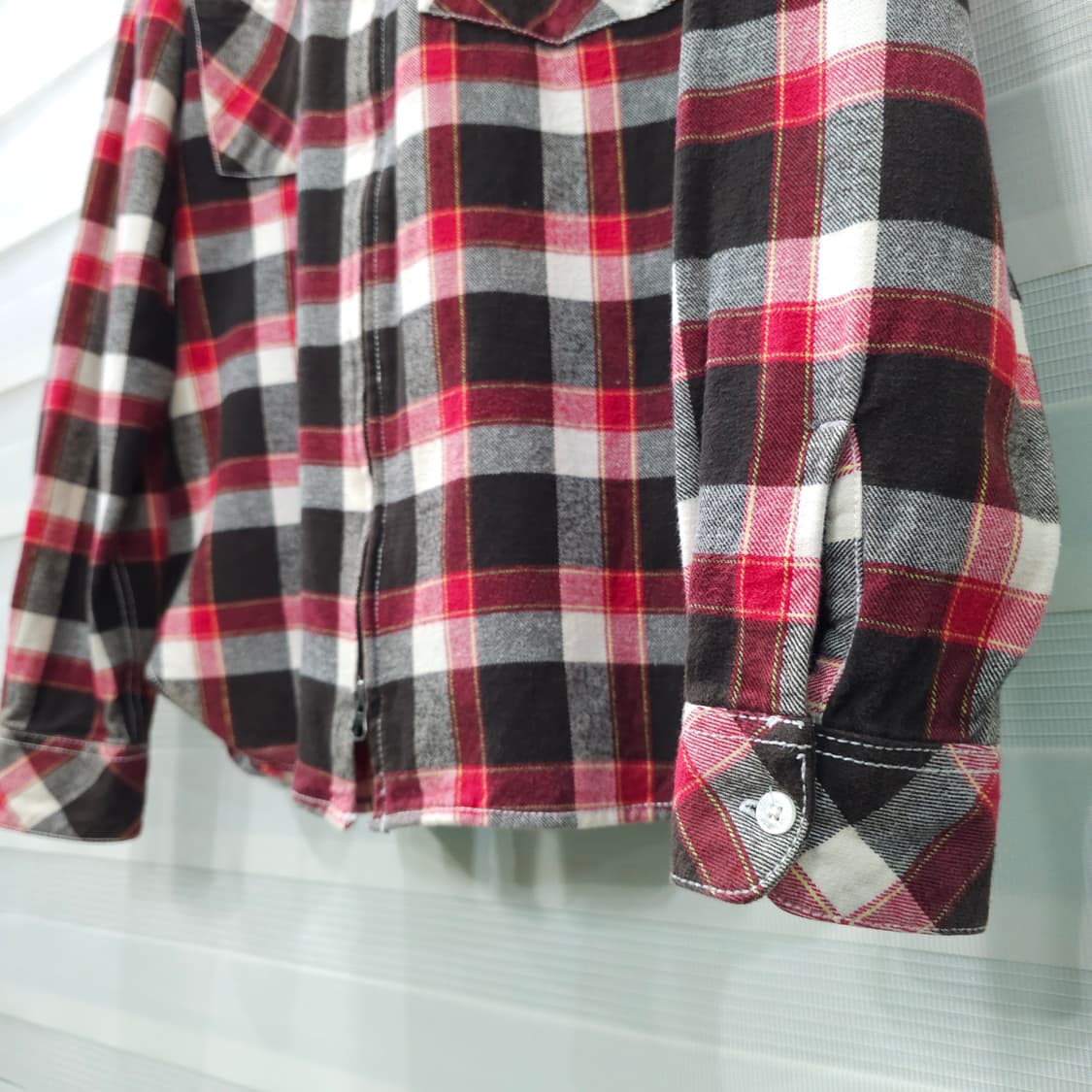 ALPHASOPHY 투웨이 웨스턴 체크집업 셔츠- LL 상품이미지3