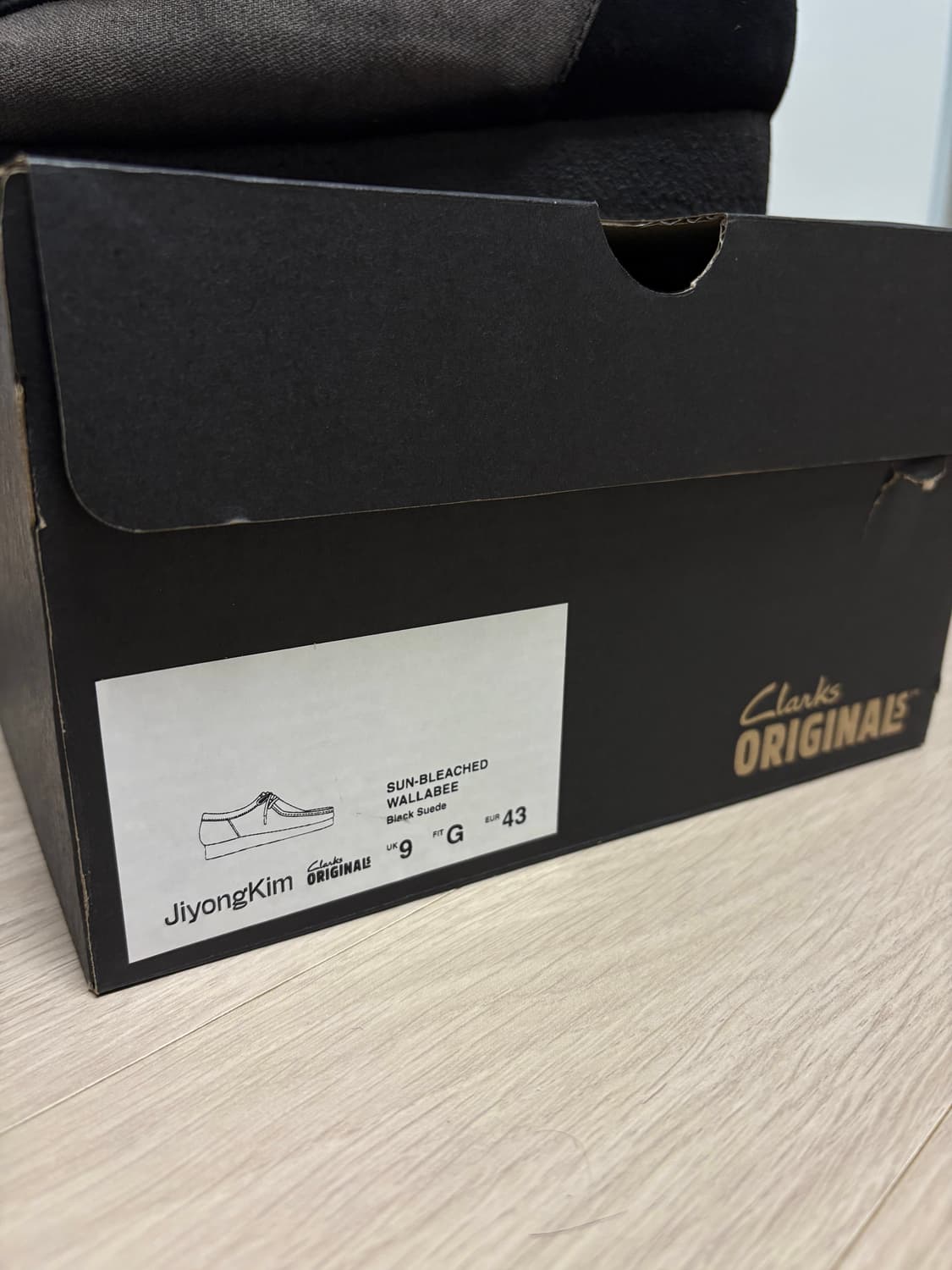 43 uk9 클락스 x 지용킴 선 블리치드 왈라비 블랙 280 상품이미지9