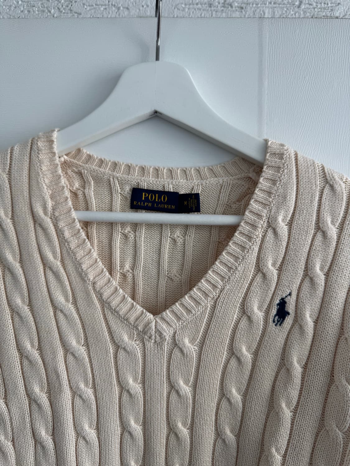 [폴로 랄프로렌] 케이블 니트 아이보리 M 상품이미지2