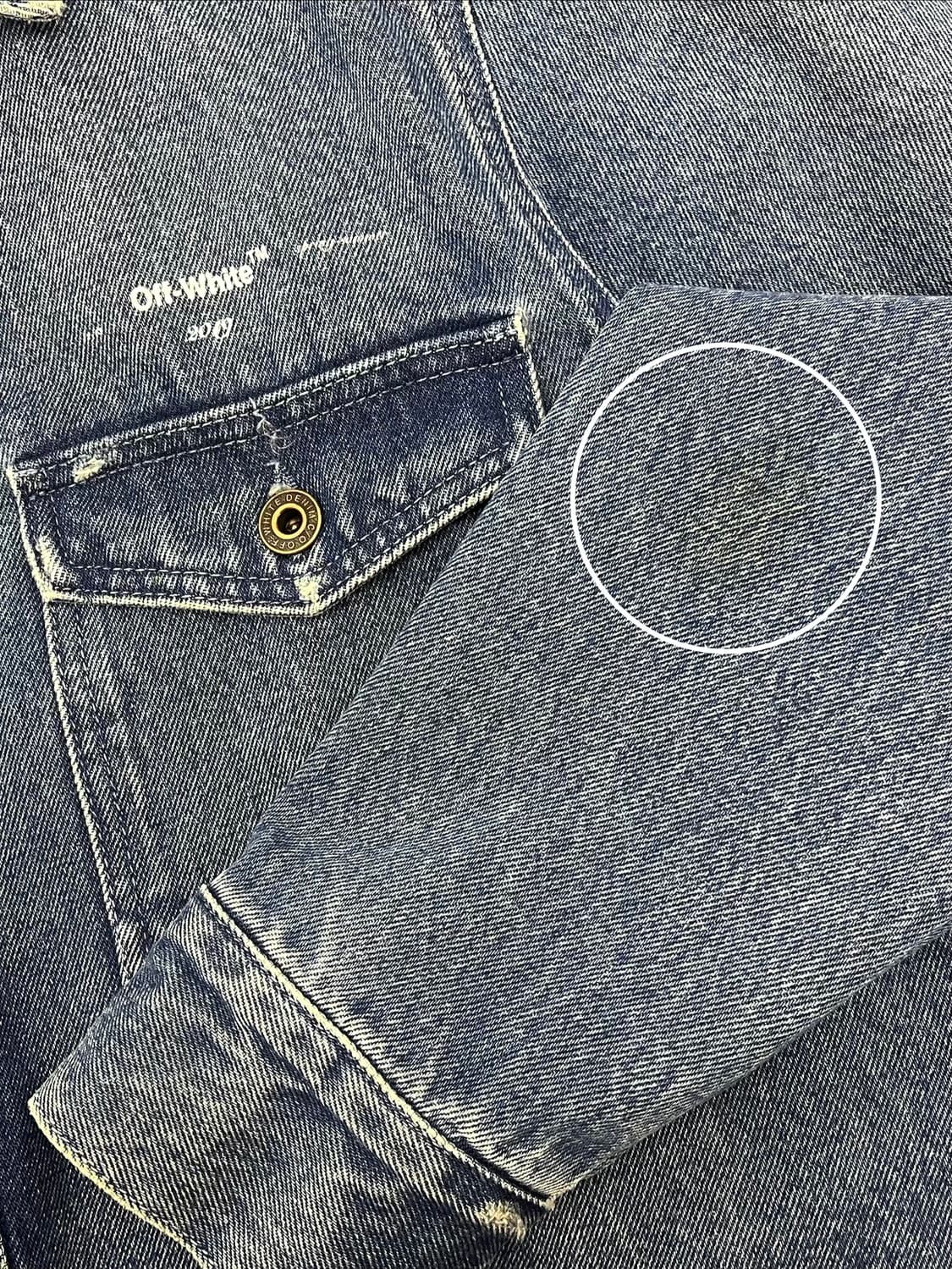 Off White 오프화이트 프린팅 데님 셔츠  상품이미지10