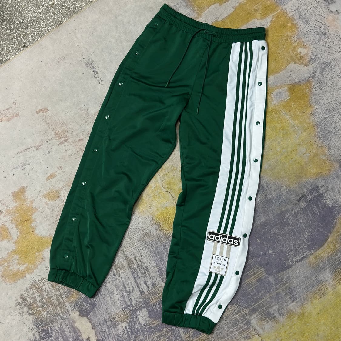 아디다스 사이드버튼 트랙팬츠 그린 m 상품이미지1