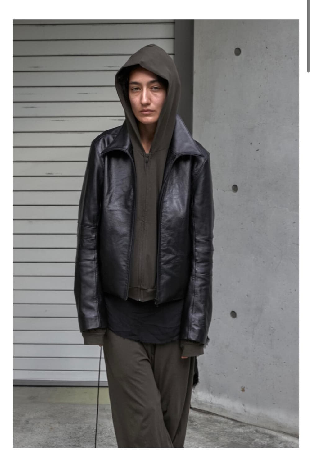 Mudule appendix leather jacket 블랙 3사이즈 상품이미지1