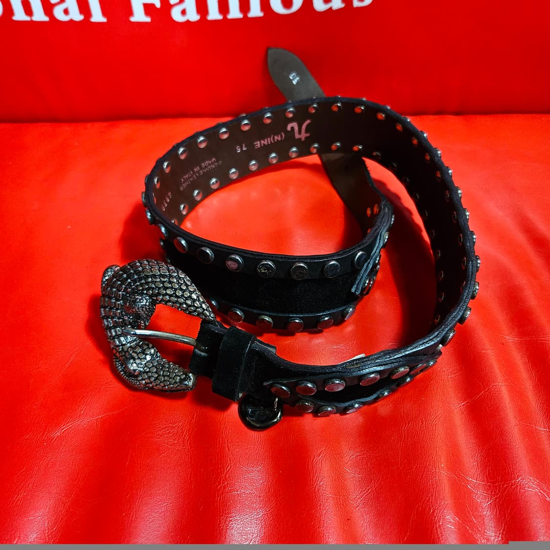 넘버나인 " (N)INE " 스네이크 볼드 페이스 징's 벨트 상품이미지1