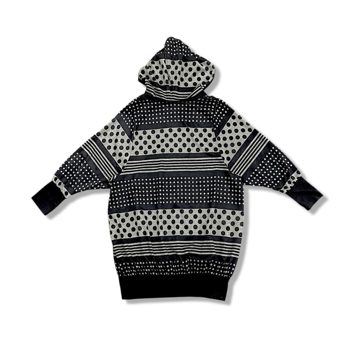 Black Multi Dot Long Hood Tshirt 상품이미지5