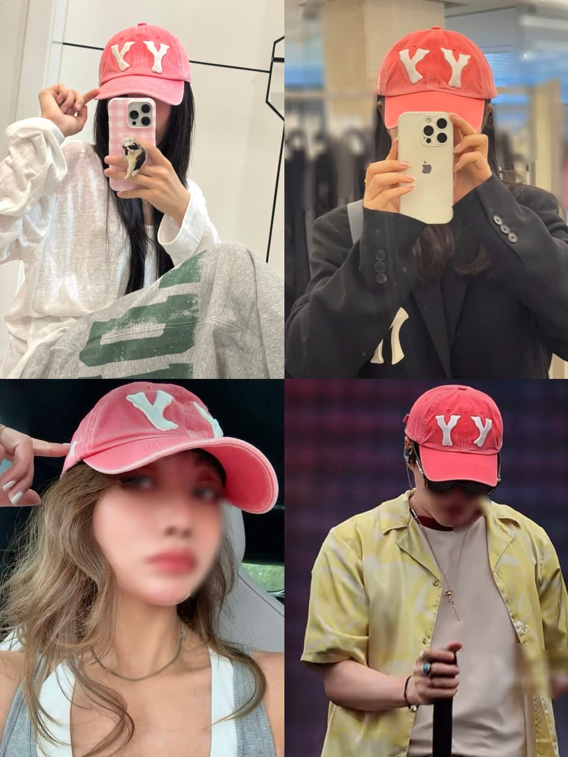 레드 오픈와이와이 로고 볼캡 모자 상품이미지2