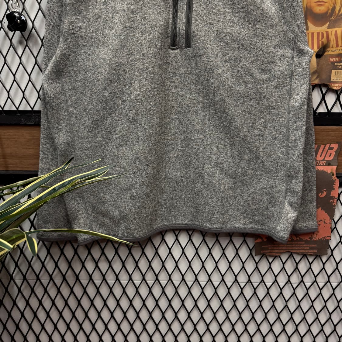 파타고니아 베터 스웨터 하프 집업 전면 집업 포켓 포인트 그레이 상품이미지4