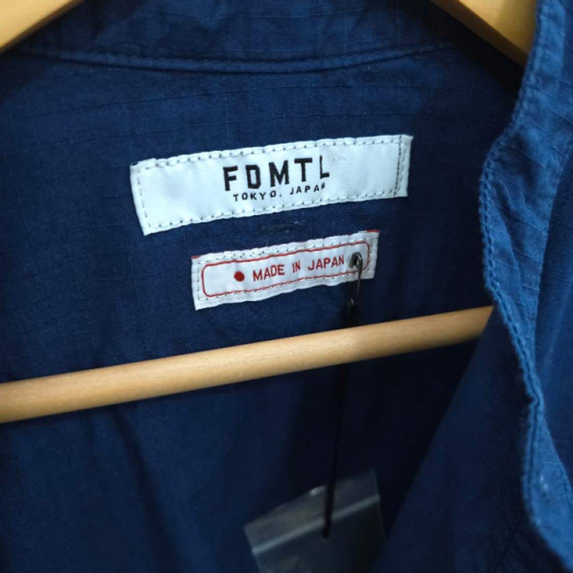 FDMTL Indigo Utility Stand Collar Shirt  상품이미지5