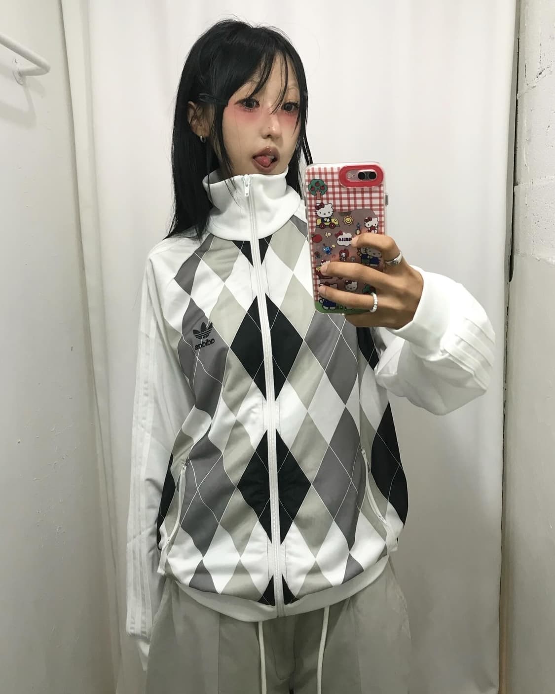 Adidas Argyle Pattern Jersey ⭐️ 레어⭐️ 상품이미지5