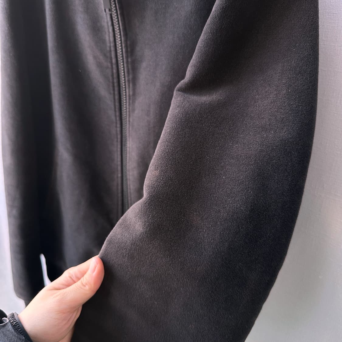 시스템 옴므 스웨이드 봄버 자켓 차콜 그레이 95 상품이미지9